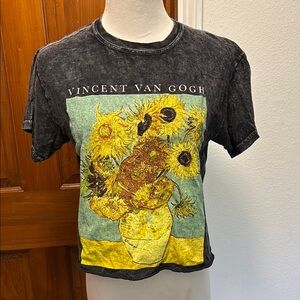 Vincent Van Gogh Cropped Shirt